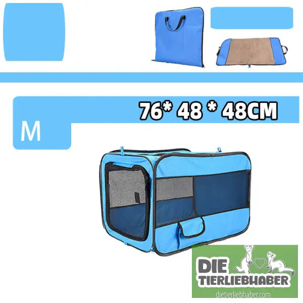 Tragbare Haustier-Transporttasche - Blue / Can be fixed / M - Transport