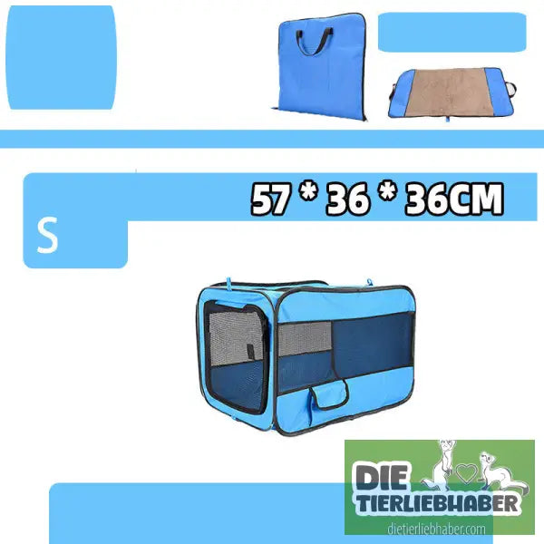 Tragbare Haustier-Transporttasche - Blue / Can be fixed / S - Transport