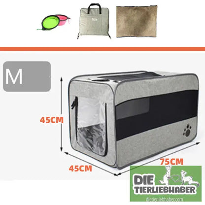 Tragbare Haustier-Transporttasche - Grey / Can be fixed / M - Transport
