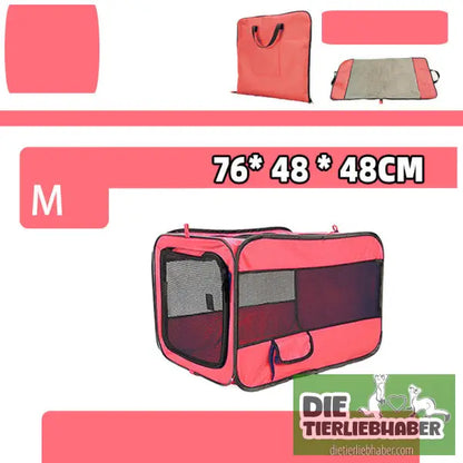 Tragbare Haustier-Transporttasche - Red / Can be fixed / M - Transport