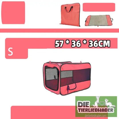 Tragbare Haustier-Transporttasche - Red / Can be fixed / S - Transport