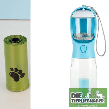 Tragbare Wasserflasche für Katzen und Hunde - Turquoise - Alles Rund ums Pferd