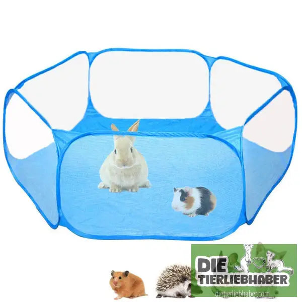 Tragbares faltbares Laufgehege für Kleintiere - Blue / Opp bag - Haustier Zubehör