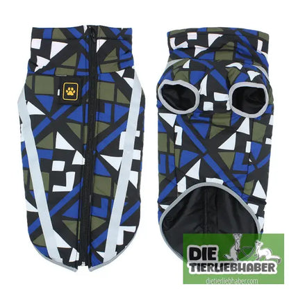 Warme Hundekleidung - Blue lattice / 2XL - Hunde und Katzenkleidung