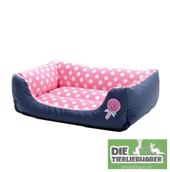 Warmes Hundebett - Pink / L - Flauschiger Liegeplatz für Hund Katzen F