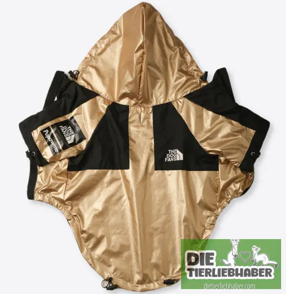 Wind- und regendichte Regenmantel-Shelljacke für große Hunde - Gold Shell Jacket / 2XL - Hunde und Katzenkleidung