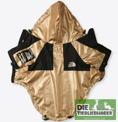 Wind- und regendichte Regenmantel-Shelljacke für große Hunde - Gold Shell Jacket / 2XL - Hunde und Katzenkleidung