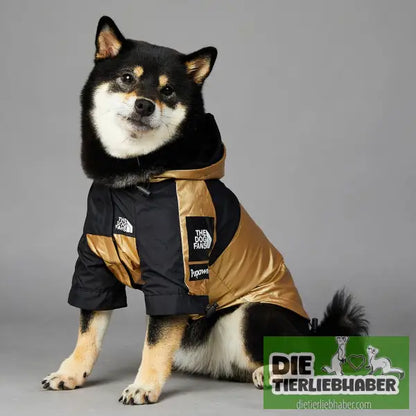 Wind- und regendichte Regenmantel-Shelljacke für große Hunde - Hunde und Katzenkleidung