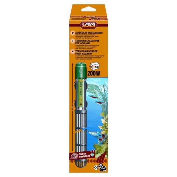 sera Regelheizer für Aquarien zur regulierbaren Erwärmung des Aquarienwassers 200W