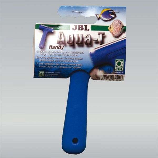 JBL Aqua-T Handy Scheibenreiniger mit 70 mm breiter Edelstahlklinge zur Entfernung von Algen im Aquarium.